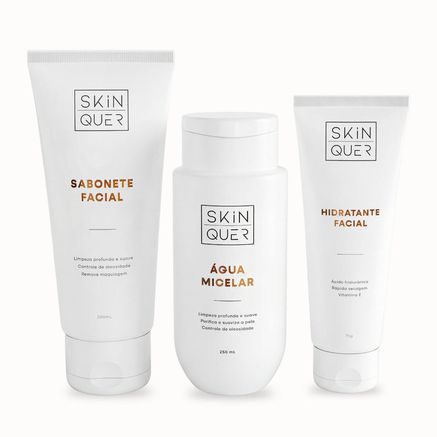 Kit Skincare Básico e Essencial Skin Quer