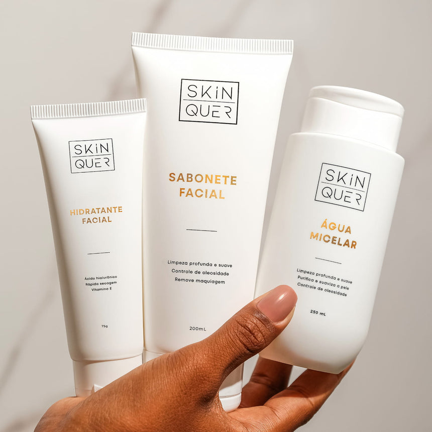 Kit Skincare Básico e Essencial Skin Quer
