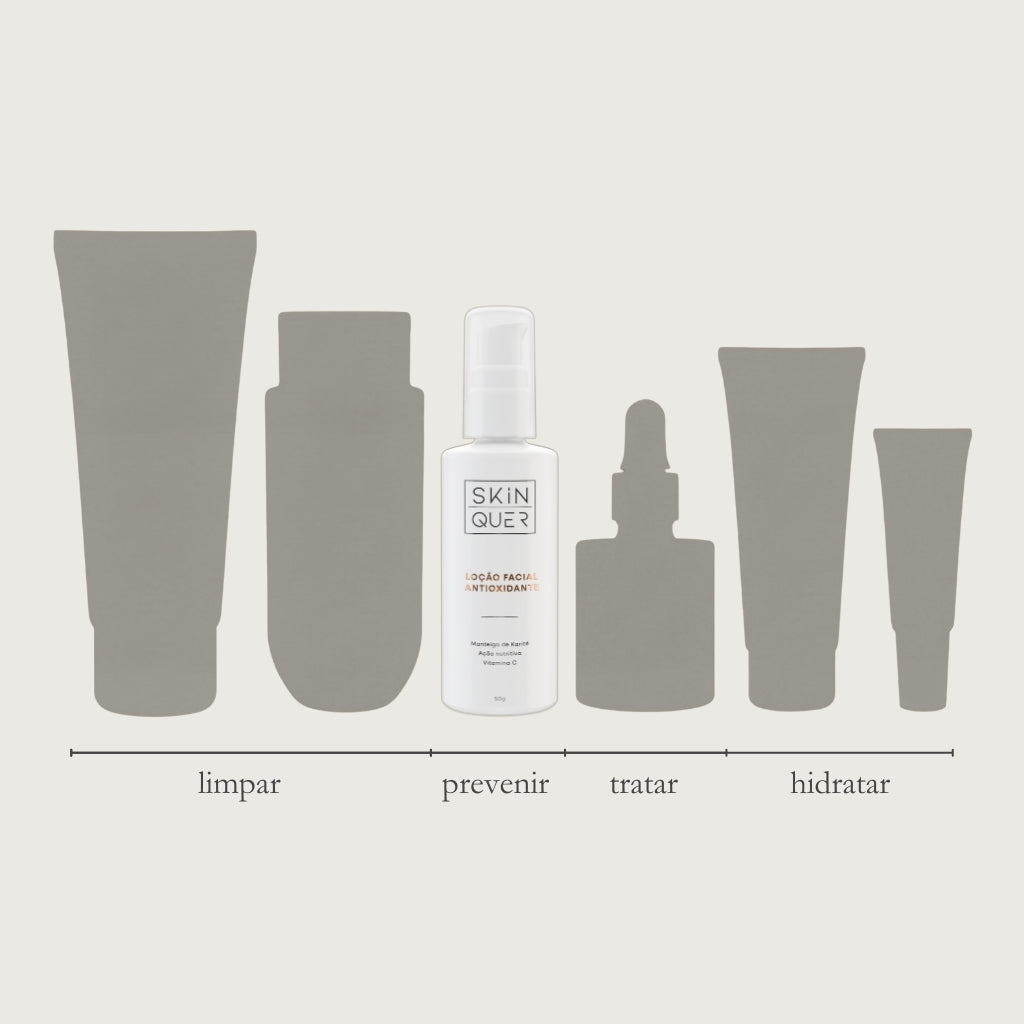 Loção Facial Antioxidante Skin Quer