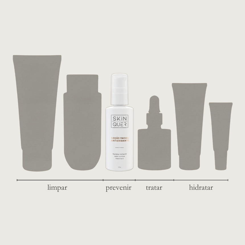 Loção Facial Antioxidante Skin Quer