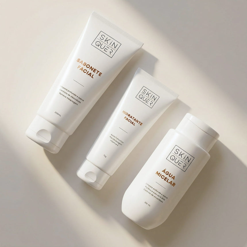 Kit Skincare Básico e Essencial Skin Quer